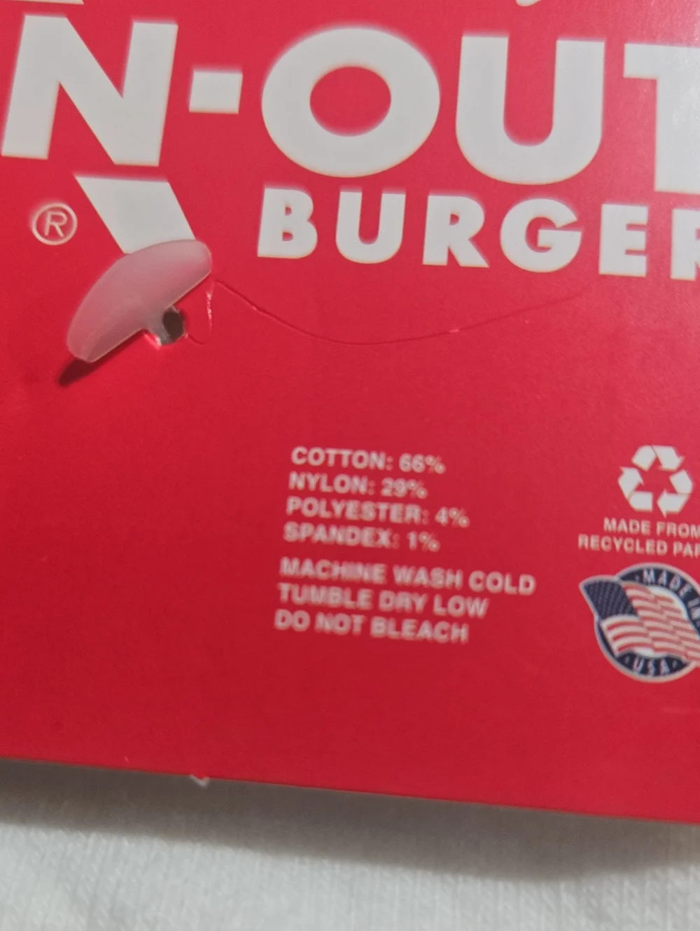 NWT IN N OUT DRINK CUP SOCKS... #8150